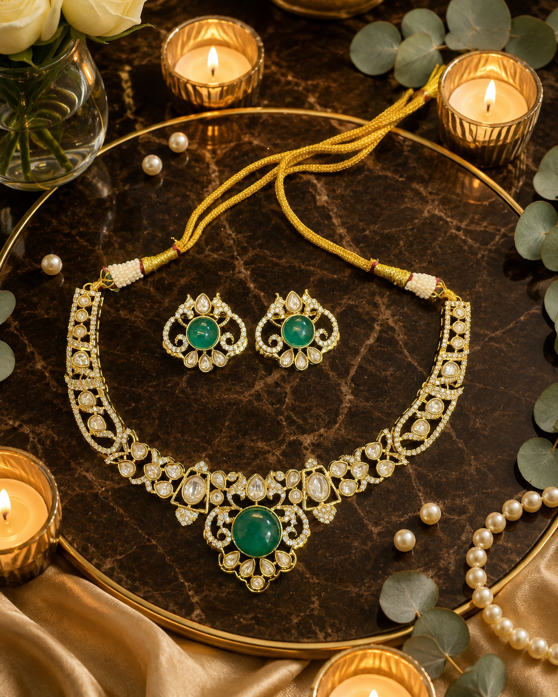 Rajsi Royal in emerald green — Where Antique Elegance Meets Modern Bridal Grace (Copy)